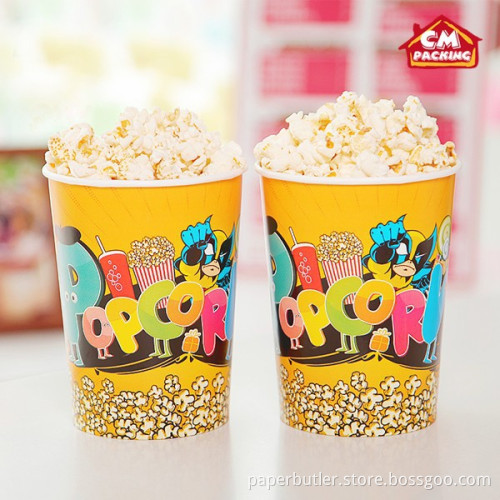 food standard custom printed paper popcorn cups